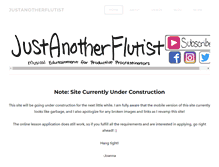 Tablet Screenshot of justanotherflutist.com
